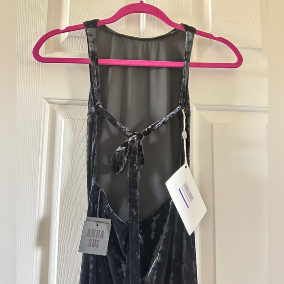 Anna Sui Crushed Velvet Maxi Dress - Picture 9 of 10